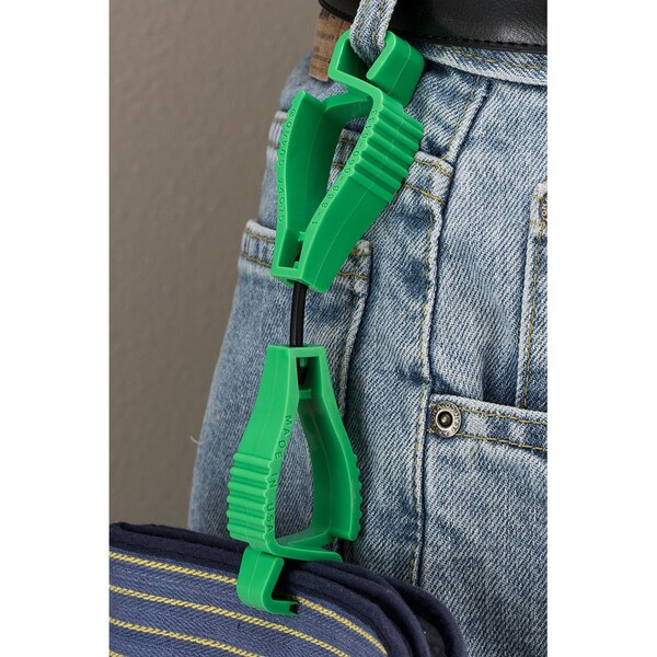 Glove Guard 1950 Dual Large End clip, Green - 1950GN