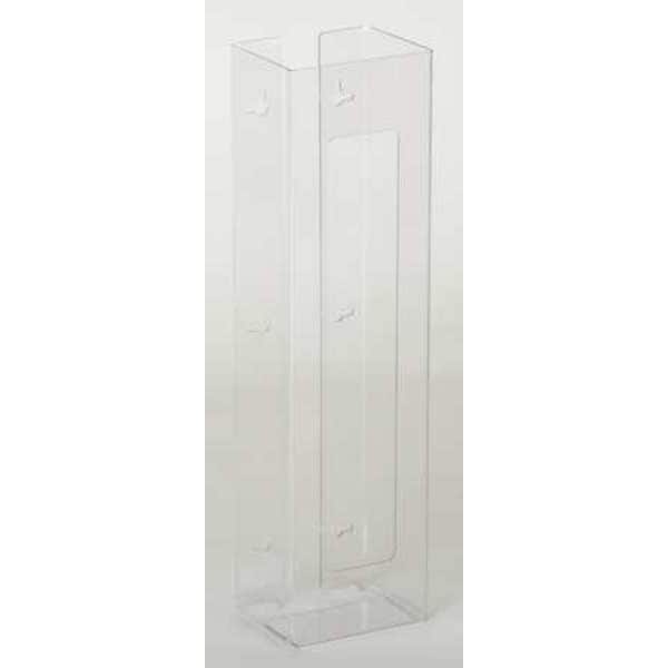 Zoro Select Vertical Glove Dispenser, PETG Plastic, Holds (2) Boxes , Clear , 20"H x 5-1/2"W x 3-3/4"D - 6GKZ4