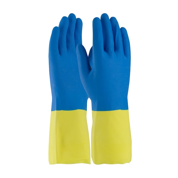 Pip Chemical Resistant Gloves, Natural Rubber Latex/Neoprene, 12-3/5 in L, L, 12 PK - 52-3672/L
