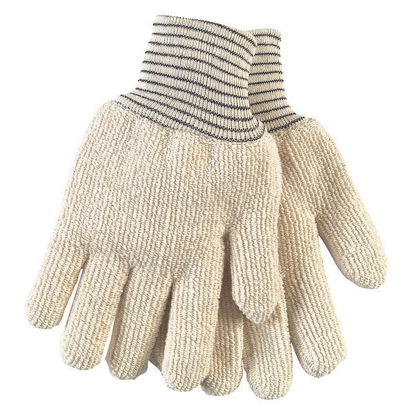 Mcr Safety Knit Gloves, Knit, Beige, 12 PK - 9429