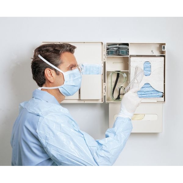 Tidi Products Glove Dispenser, ABS Plastic, Holds Glove Box Holder For 5 qt. And 3 gal. , Beige - 9GAD2