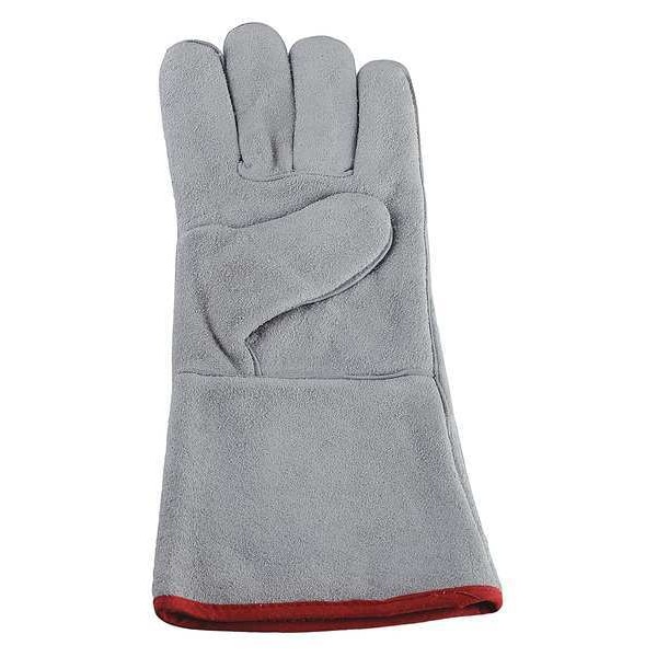 Condor Left Hand Only Welding Glove, Gauntlet Cuff, Wing Thumb, Leather Cowhide, L - 4NHD1