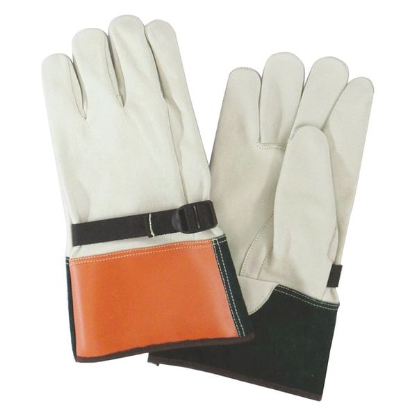 Condor Elec. Glove Protectr, 10, Beige/Org/Grn, PR - 4T559