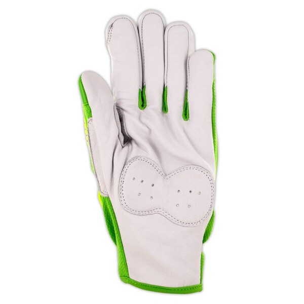Magid TREX Windstorm Series TRX743 HiViz Mesh Goat Skin Leather Palm Impact GloveCut Level A6 - TRX743XXL