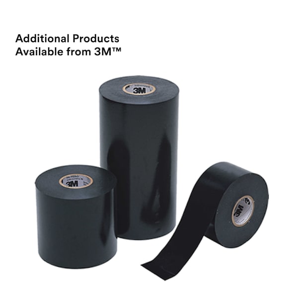 Cinta eléctrica, 10 mil, 2"x100 ft., Negro, PK24 - 50-PRINTED-2x100FT