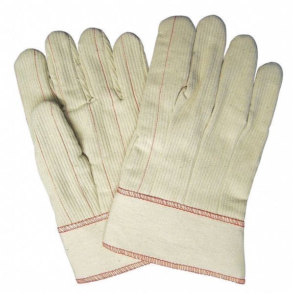Mcr Safety Corded Double Palm Poly Cotton Na, S, PK12 - 9018CDPCS