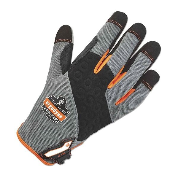 Ergodyne Mechanics Gloves, Neoprene Palm, XL, Gray - 17045
