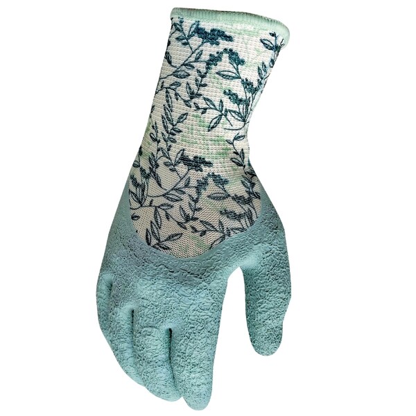 Digz Digz Latex Coated Garden Gloves M Latex Coated Stretch FIt Gray/Orange Gardening Gloves - 75381-26