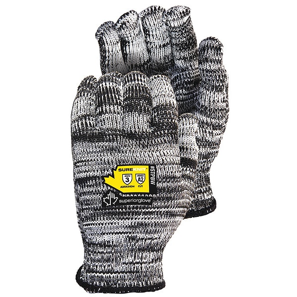 Superior Glove Knit Gloves, Cut Level A2 , Uncoated , Uncoated , None , 10 12 PK - STPBW-XL