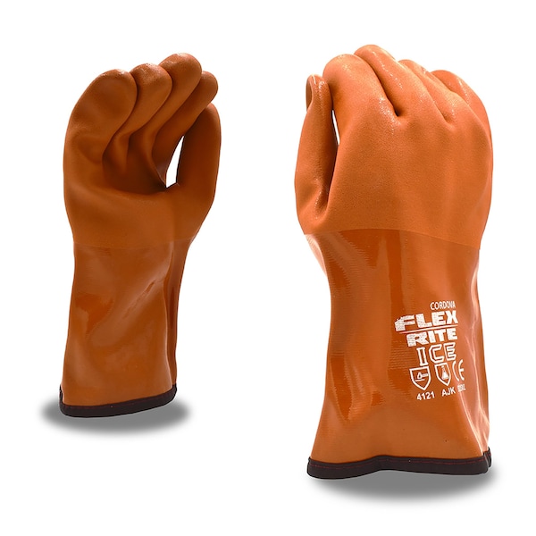 Cordova Supported, FLEX-RITE ICE, PVC, Thermal Gloves, L, 12PK - 5325L