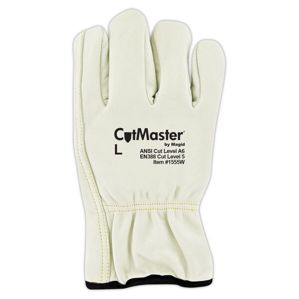 Magid Cold Weather Gloves, HPPE, Slip On Cuff, Gray, 2XL 1 PR - 1555W-XXL