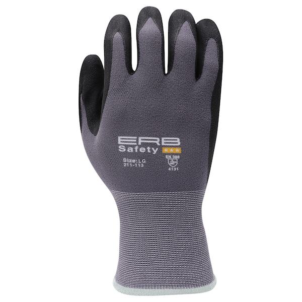 Deltaplus 211-113 Nylon with Spandex Glove, Micro-Foam Coating, Breathable, XL, PR - 22505