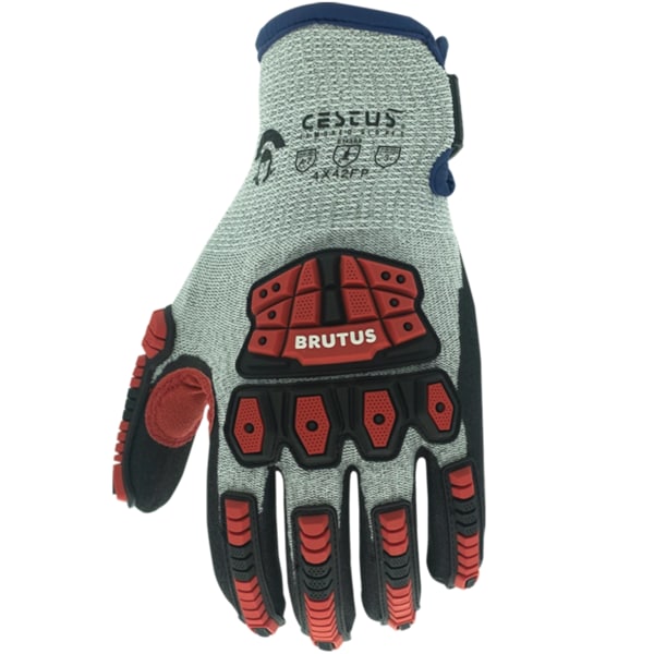 Cestus ANSI Cut A7 Impact Gloves, Nitrile Coated, 13G HPPE, L - 3508-L
