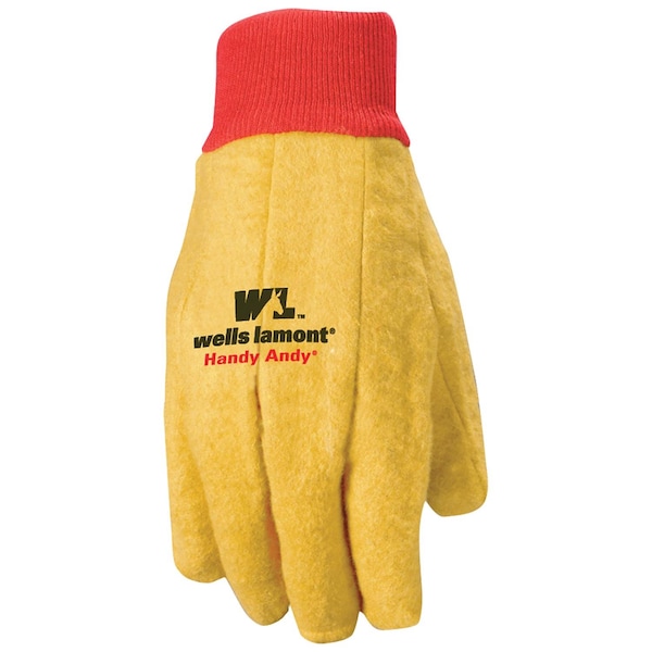 Wells Lamont Wells Lamont Handy Andy Men's Indoor/Outdoor Chore Gloves Yellow One Size Fits All 3 pair - 300F