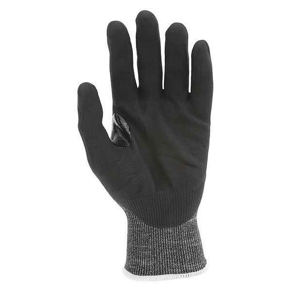 Mcr Safety Coated Gloves, Cut Level A3 , Dipped , Foam Nitrile , Sandy , L 12 PK - 9278NFL