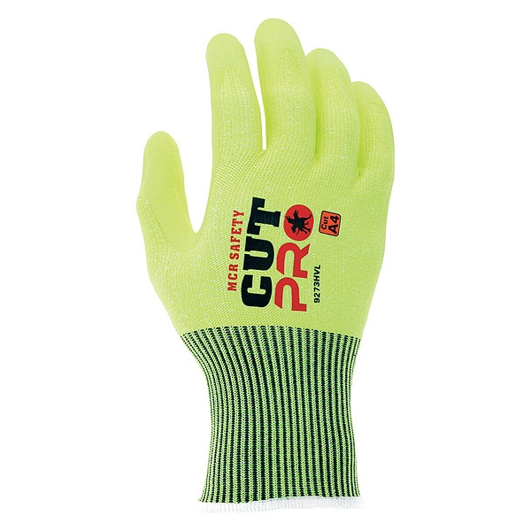 Mcr Safety Coated Gloves, Cut Level A4 , Dipped , Foam Nitrile , Sandy , XL 12 PK - 9273HVXL
