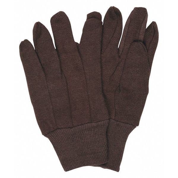 Mcr Safety Knit Gloves, Aluminum, Plastic, None Uncoated, Brown, 12 PK - 7100P