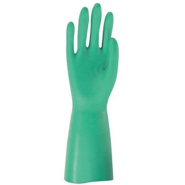 Mcr Safety Nitri-Chem Chemical Resistant Gloves, Nitrile, 13 in L, 11 mil, Green, XL, 1 PR - 5310