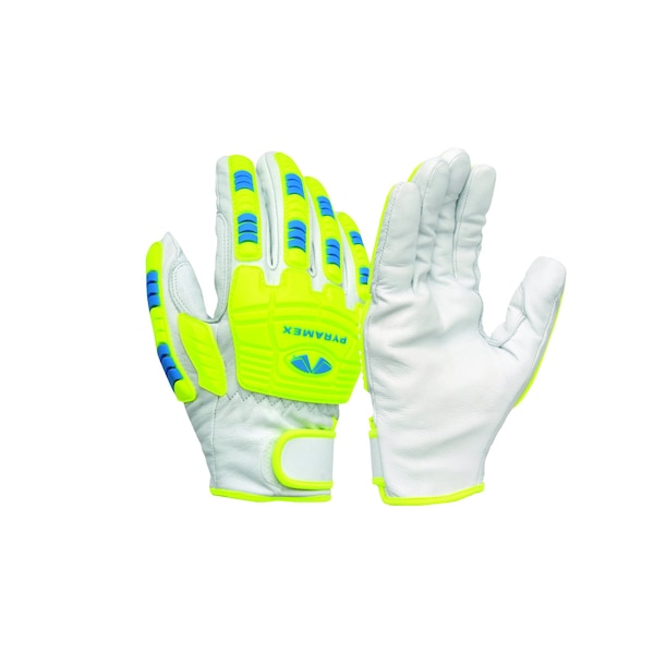 Pyramex Leather Drivers Gloves, Grain Goatskin, Hook & Loop Closure, Wing Thumb, XL 1 PR - GL3004CWXL