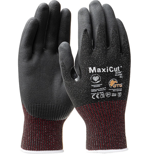 Atg Knit Gloves, , Smooth Fingertips, Knit, 12 PK - 44-6745F/XL