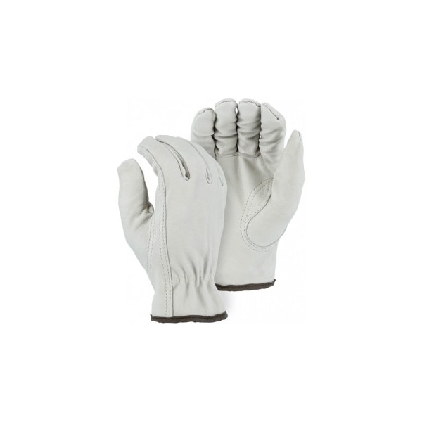 General Work Products Leather Drivers Gloves, 100% Grain Cowhide Leather, Keystone Thumb Thumb, Beige, Large - G8834L