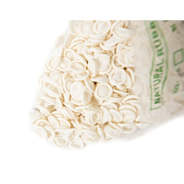 Bertech Natural Latex, 4 mil Thickness, White, Medium, 1440 PK - FC-G-M