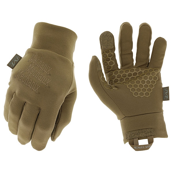 Mechanix Wear Glove Liners, Polyester, Spandex, Slip-On, Tan, 1 PR - CWKBL-72-008