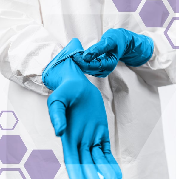Kimtech Element, Disposable Gloves, 3.2 mil Palm, Nitrile, Powder-Free, L, 250 PK, Blue - 62873