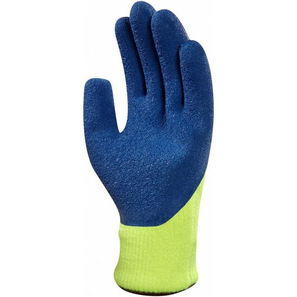 Ansell Hi-Vis Cut-Resistant Coated Gloves, Cut Level A3 , Dipped , Natural Rubber Latex , Rough , M 1 PR - 80-400