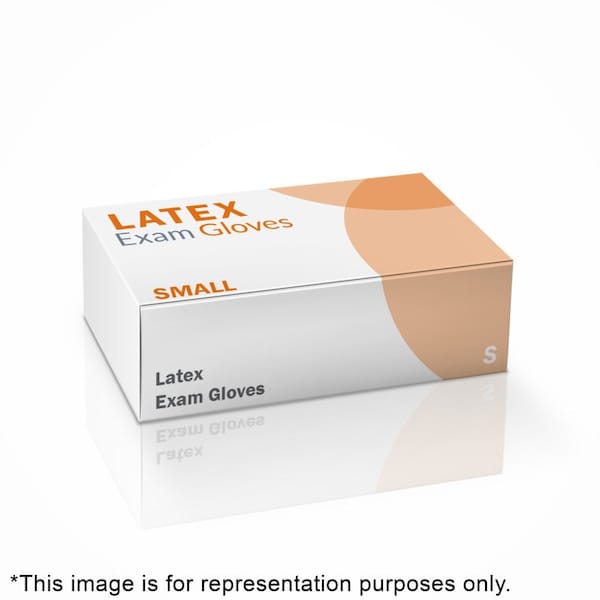 Oasis Disposable Gloves, Latex, Powder-Free, S, 100 PK - SCLT102/CUR8104