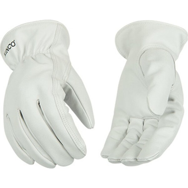 Kinco Kinco Men's Indoor/Outdoor Pearl Driver Gloves White L 1 pair - 92-L