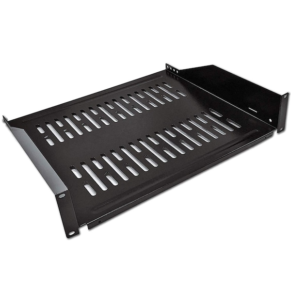Electriduct ED 2U Estante para Montaje en Rack Universal de 19" con Ventilación - Profundidad de 16" - QWM-ED-RMS-VC-2U