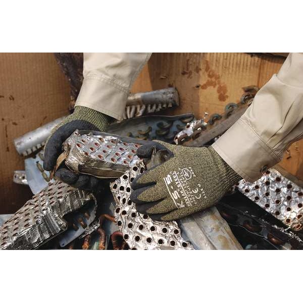 Mcr Safety Cut-Resistant Coated Gloves, Cut Level A4 , Dipped , Latex , Smooth , M 1 PR - 9389M