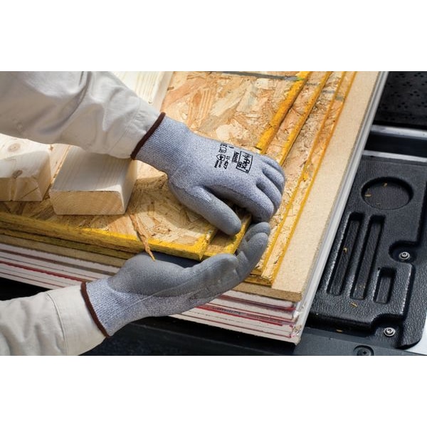 Ansell Cut Resistant Coated Gloves, Cut Level A2 , Polyurethane , Smooth , 6 1 PR - 11-627