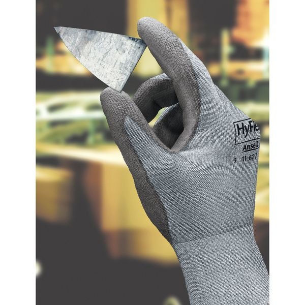 Ansell Cut Resistant Coated Gloves, Cut Level A2 , Polyurethane , Smooth , 6 1 PR - 11-627