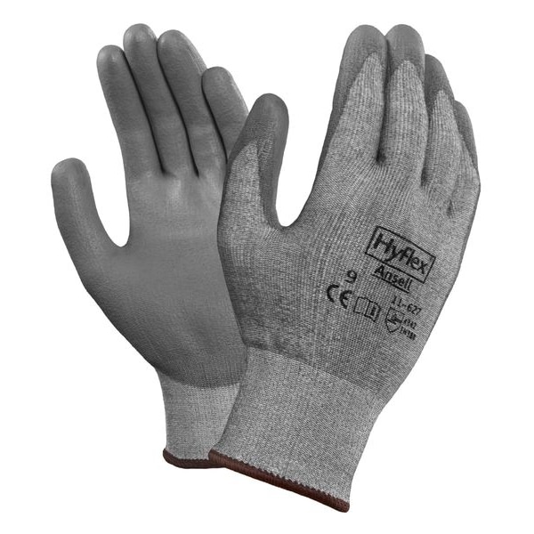 Ansell Cut Resistant Coated Gloves, Cut Level A2 , Polyurethane , Smooth , 6 1 PR - 11-627