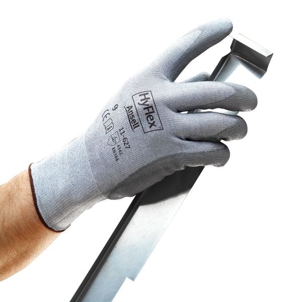 Ansell Cut Resistant Coated Gloves, Cut Level A2 , Polyurethane , Smooth , 6 1 PR - 11-627