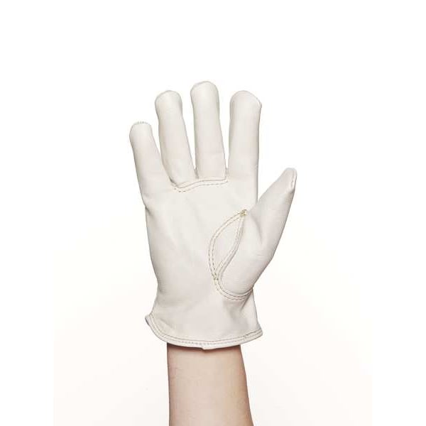 Condor Leather Drivers Gloves, Cowhide, Shirred Slip-On, Keystone Thumb, Gunn Cut, Beige, XL 1 PR - 2ELH3