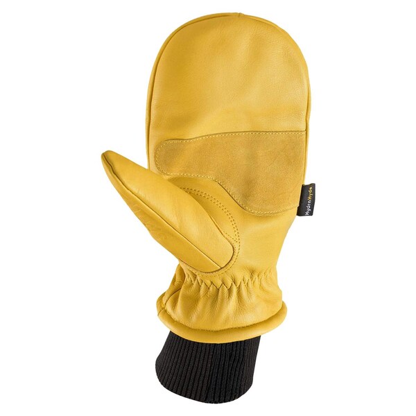 Wells Lamont Wells Lamont HyraHyde Men's Indoor/Outdoor Work Mittens Black/Yellow XL 1 pair - 1217XL