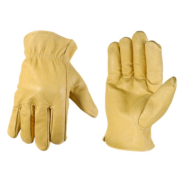 Wells Lamont Wells Lamont Men's Driver Work Gloves Ivory L 1 pair - 1171L