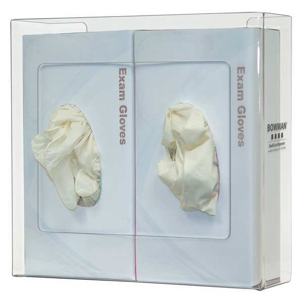 Bowman Dispensers Glove Box Dispenser, PETG, Holds (2) Boxes , Clear - GP-072