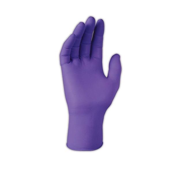 Kimberly-Clark Purple Nitrile, Disposable Gloves, 6 mil Palm, Nitrile, Powder-Free, M, 100 PK, Purple - 55082