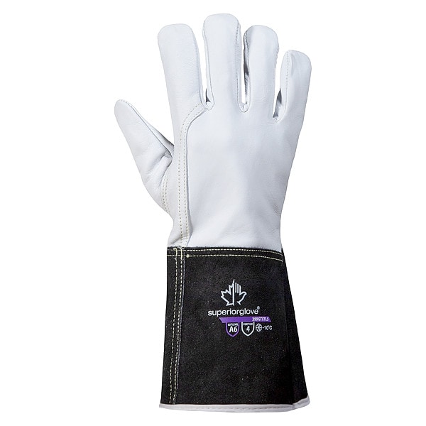 Endura Leather Gloves, Cut Level A6 , L ( 9 ) 12 PK - 399GTXTL5-L