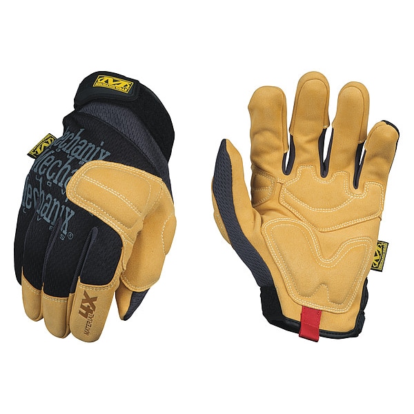 Mechanix Wear Mechanics Gloves, Synthetic Leather Back, Hook-and-Loop, Black - PP4X-75-008