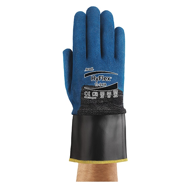 Ansell Cut Resistant Coated Gloves, Cut Level A2 , Dipped , Nitrile , Sandy , XL 1 PR - 11-948