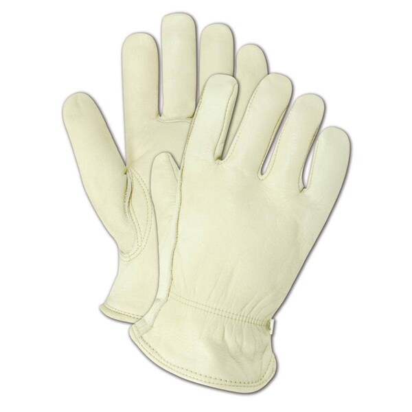 Magid Leather Drivers Gloves, Leather, Slip On Cuff, Keystone Thumb Thumb, 2XL 12 PK - TB582ET-XXL