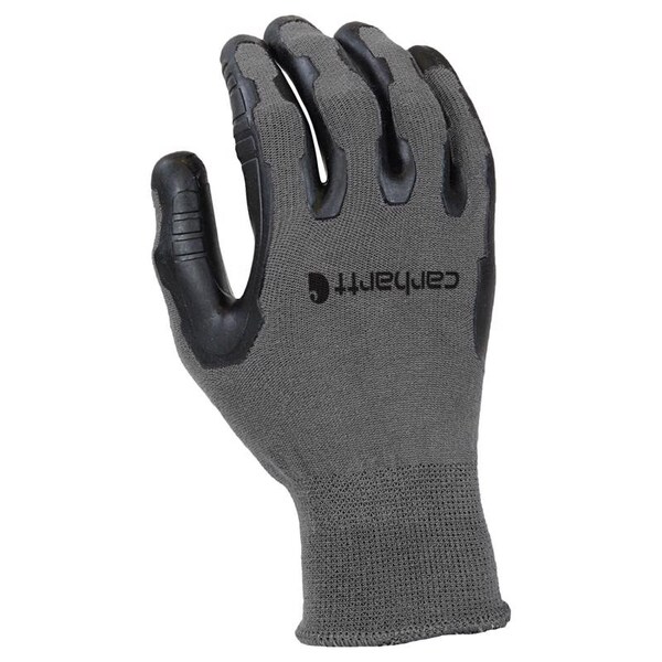 Carhartt Men's Indoor/Outdoor Grip Gloves Gray L, Pair - GC0703MGREY-L