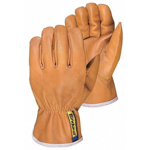 Superior Glove Leather Drivers Gloves, Goatskin, Shirred Slip-On, Keystone Thumb, Gunn Cut, Tan, XL 12 PK - 378GOB-XL
