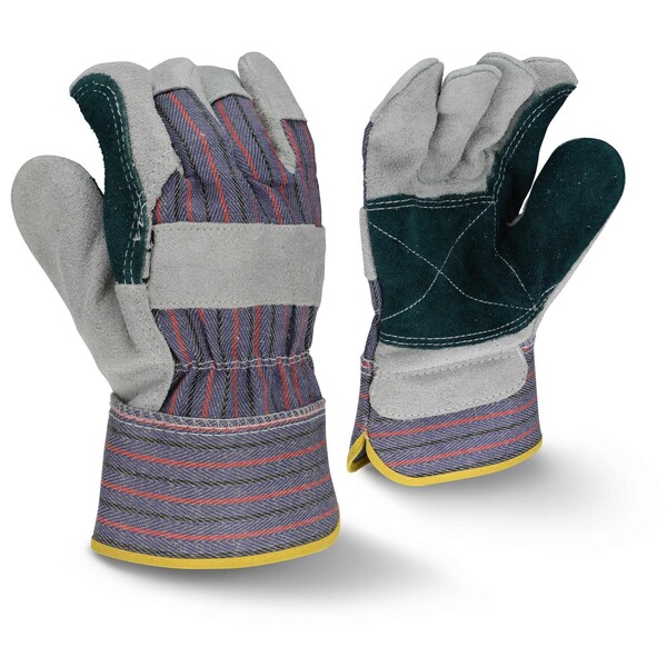 Radians Leather Glove, Leather, Gray, L, 1 PR - RWG3200JPL