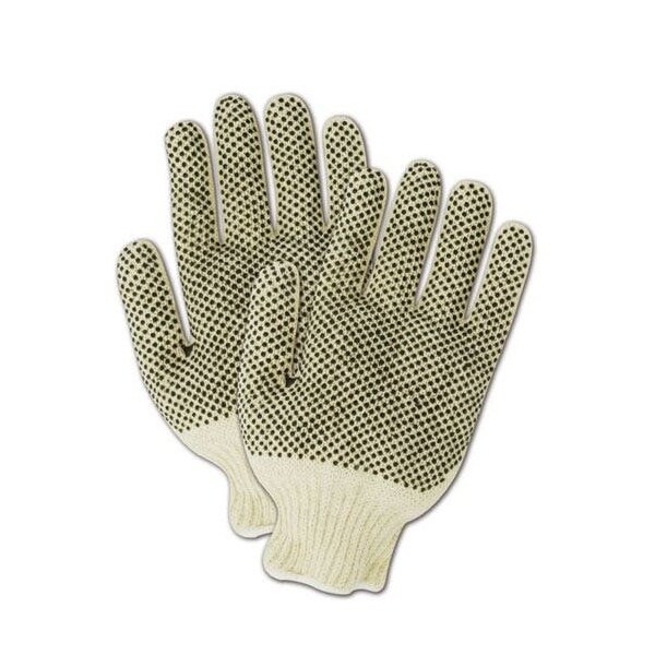 Magid MultiMaster T936PR Ambidextrous PVC Dotted Knit Gloves, 12PK - T936CPR